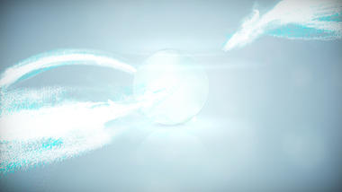 简洁白色光线粒子企业LOGO片头视频的预览图