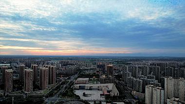 4K航拍南京城市航拍六合市民广场图书馆视频的预览图