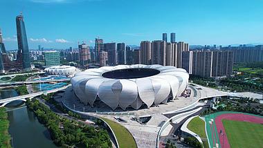 5.4k航拍杭州奥体中心主体育场视频的预览图