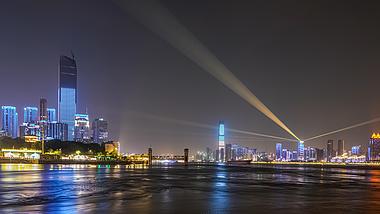 8K武汉城市建筑群震撼夜景实拍视频视频的预览图