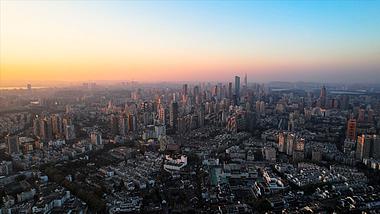 4K航拍南京天际线城市全景视频的预览图
