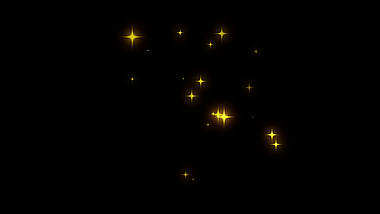 金色光效光点星光粒子光发光带通道素材特效视频的预览图