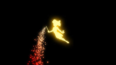 小仙女光效粒子魔法发光闪光光点带通道素材视频的预览图