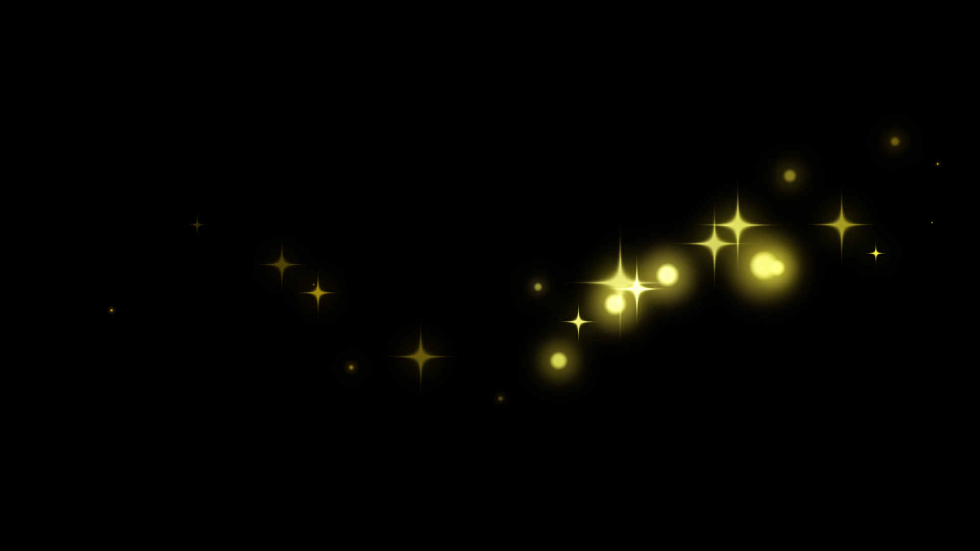 金色光效发光粒子光星光带通道素材视频的预览图