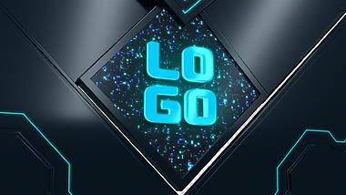 科技感三维机械LOGO转场透明通道视频的预览图