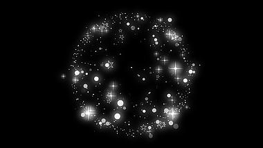 白色星光游戏星星星点烟花光效装饰带通道素材视频的预览图