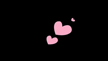 爱心心形粉色漂浮上升带通道素材视频的预览图