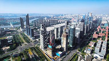4K航拍南京河西商业中心保利大剧院南京眼视频的预览图