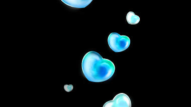 梦幻少女五彩彩色泡泡气泡卡通通道挂件视频的预览图