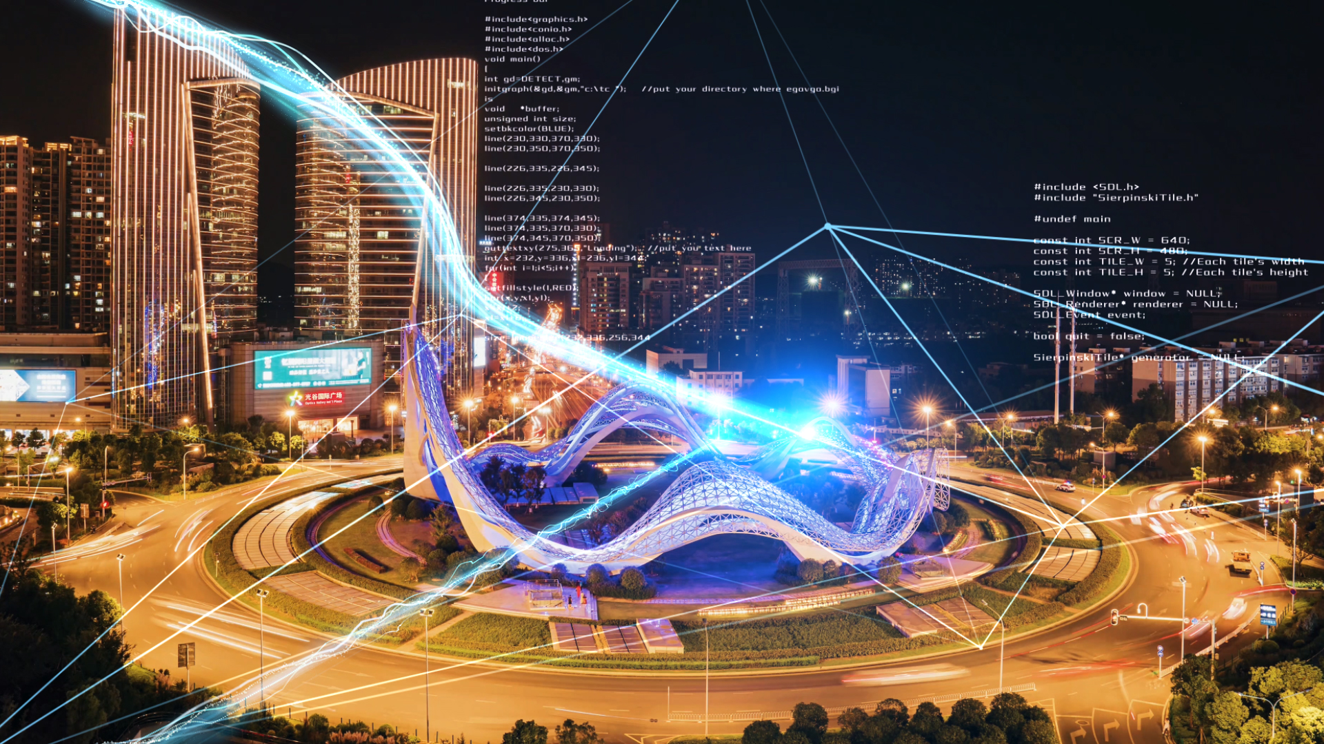 智慧数字化科技城市AE片头模板视频的预览图