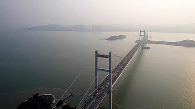 4k环绕航拍东莞虎门大桥地标视频的预览图