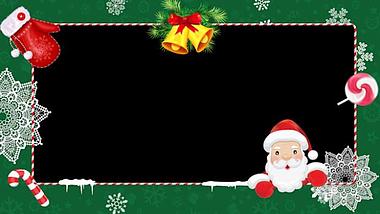 原创圣诞节可爱卡通圣诞老人视频边框AE模板视频的预览图