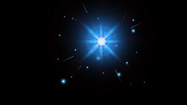 蓝色星光特效装饰光效粒子光发光带通道特效视频的预览图