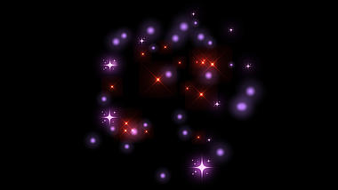 紫色光效粒子爆炸光发光光点带通道特效素材视频的预览图
