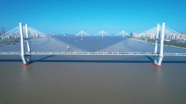 5.4k武汉长江二桥城市桥梁车流视频的预览图