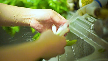 4k实拍意境农家做饭洗菜素材视频的预览图