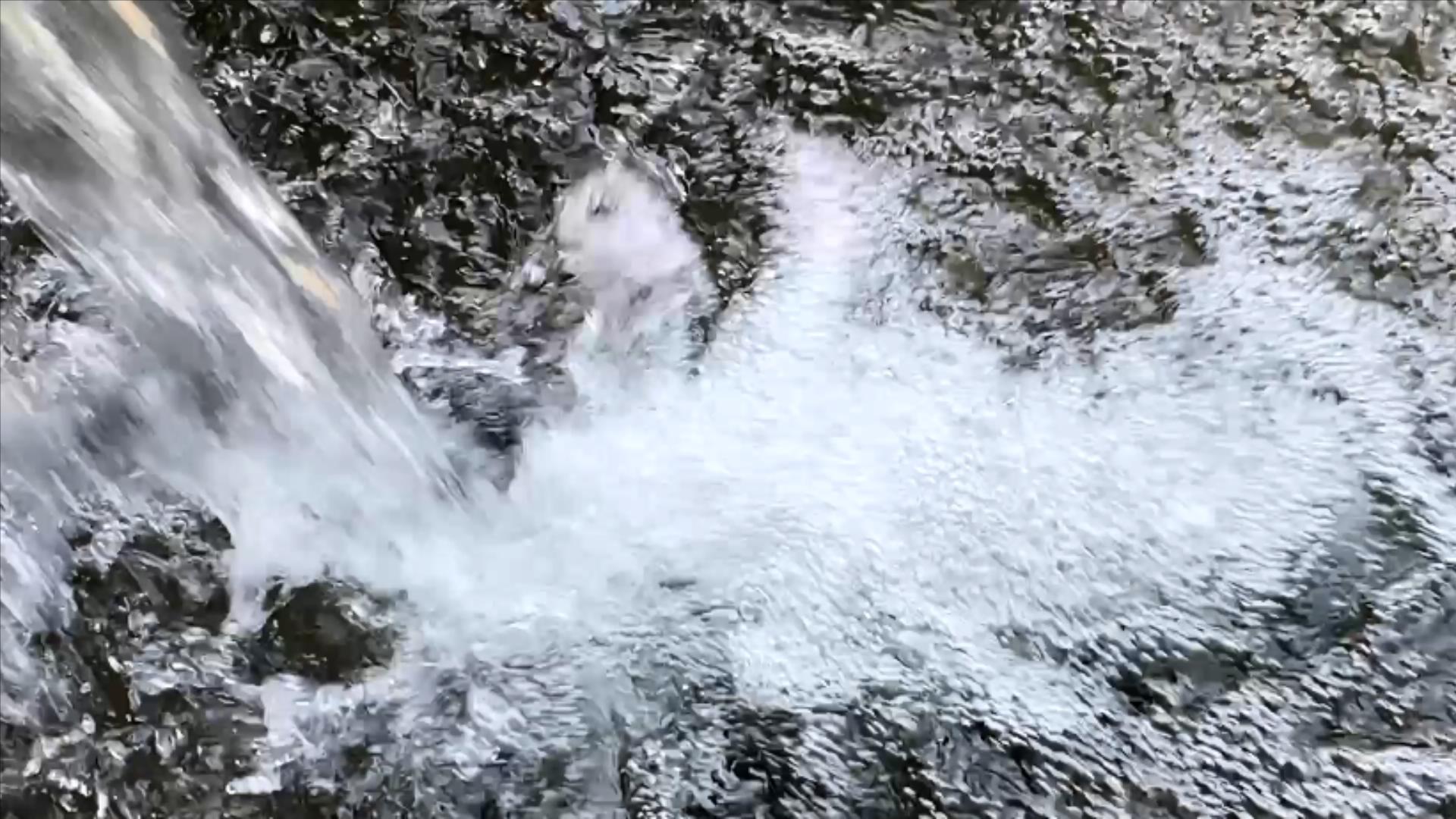 4K实拍山泉水山上流水融雪水自然风景视频的预览图