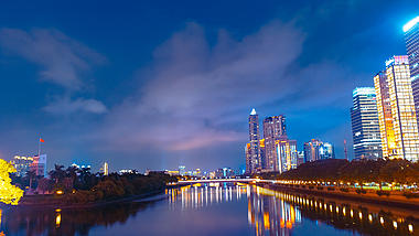 4K广州城市夜景延时视频的预览图