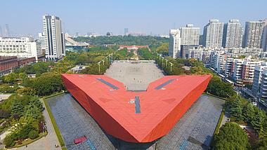 4K航拍武汉辛亥革命武昌起义纪念馆视频的预览图