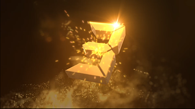 震撼大气金色粒子三维10秒倒计时片头AE模板视频的预览图