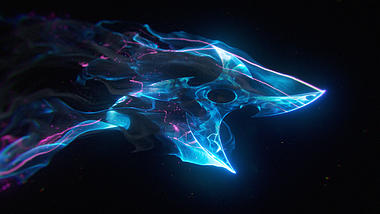 炫酷抽象粒子飞镖游戏频道密室逃脱LOGO片头视频的预览图