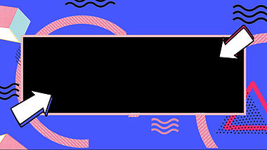孟菲斯风格线条点几何动态动态边框视频的预览图