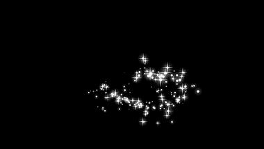 唯美梦幻粒子光效闪闪发光的星星带通道素材视频的预览图