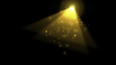 光晕阳光放射光粒子光点金色光效光束光带通道素材视频的预览图