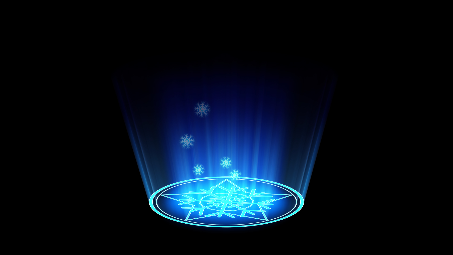 蓝色光效光发光魔法阵游戏回城特效带通道素材视频的预览图