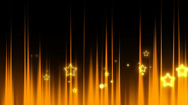 舞台光橙色粒子光效星星上升光线带通道素材视频的预览图
