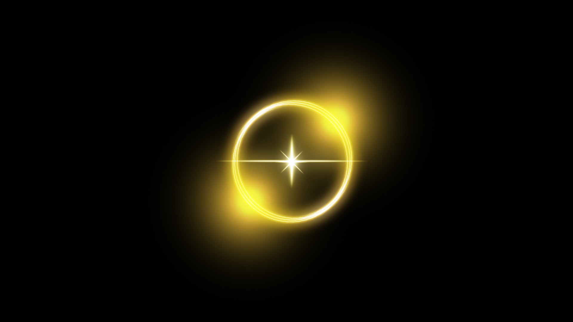 金色圆形光点光晕光效光带通道素材视频的预览图