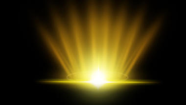 金色放射光光束光芒光效光发光带通道素材视频的预览图