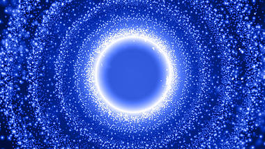 蓝色粒子梦幻光效光晕粒子动态视频背景视频的预览图