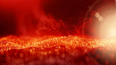 红金商务粒子红金梦幻抽象波浪光效粒子动态视频背景视频的预览图
