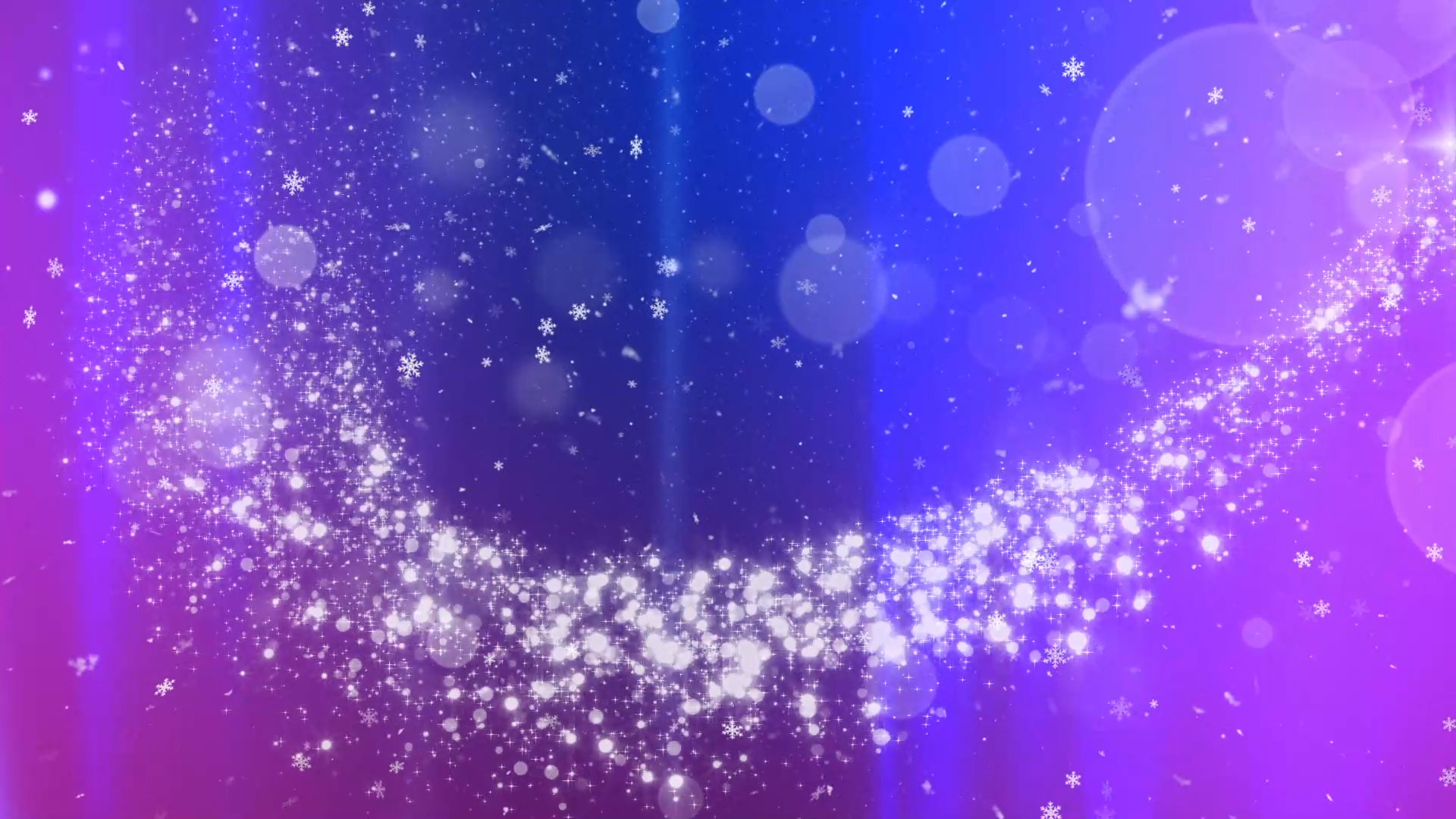 紫色光效粒子唯美梦幻雪花动态视频背景视频的预览图