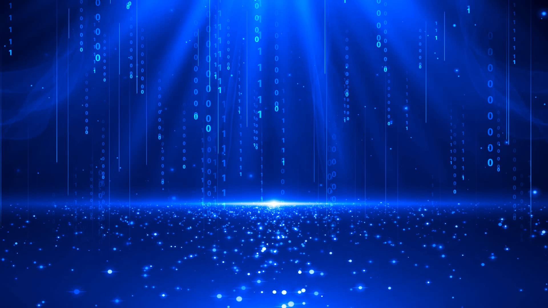 蓝色光线数字粒子科技背景视频AE模板视频素材视频的预览图