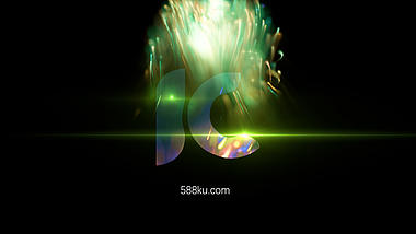 现代炫彩粒子logo片头视频pr模板视频的预览图
