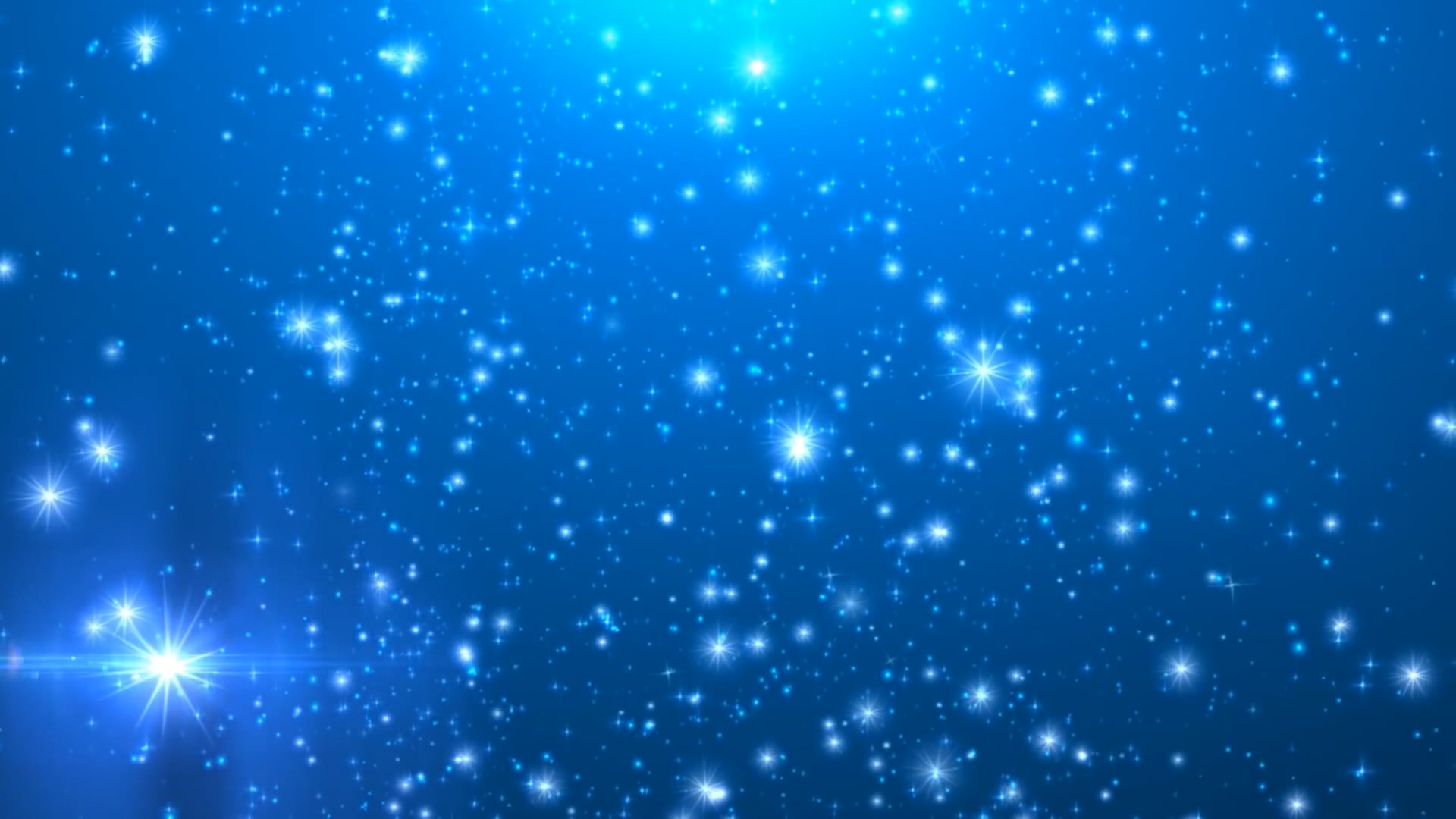 浪漫蓝色星光粒子背景视频素材AE模板视频的预览图