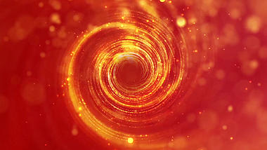 红金商务光线红色商务旋转光效晚会颁奖漩涡粒子动态视频背景视频的预览图