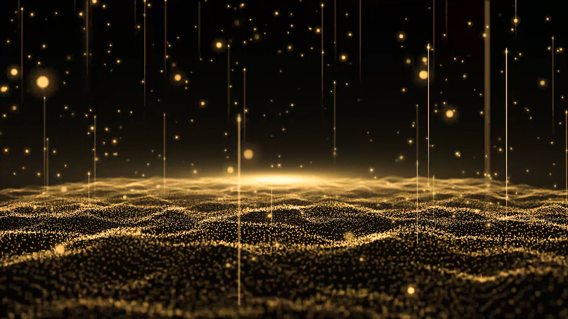 震撼颁奖年会金色粒子舞台背景视频视频的预览图