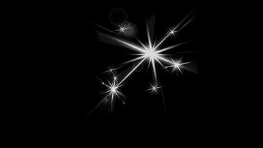 白色星星闪光光效特效视频的预览图