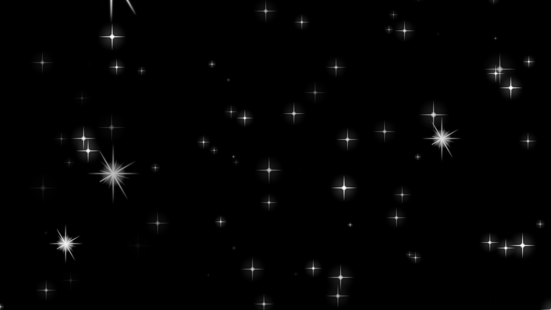 星空星星闪烁白色星光光效光带通道特效视频的预览图