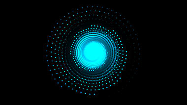 蓝色光线旋涡隧道时光隧道带通道特效视频的预览图