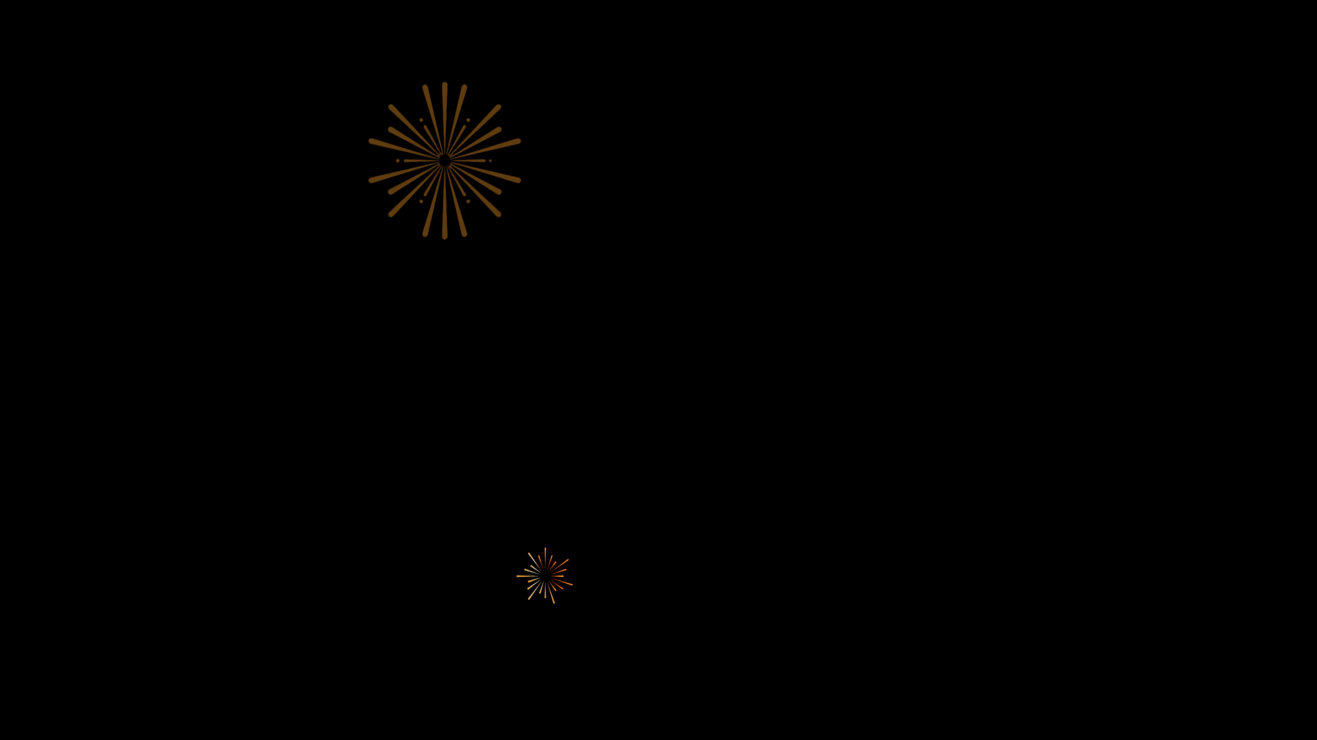 新年春节金色烟花绽放绚丽挂件装饰视频的预览图