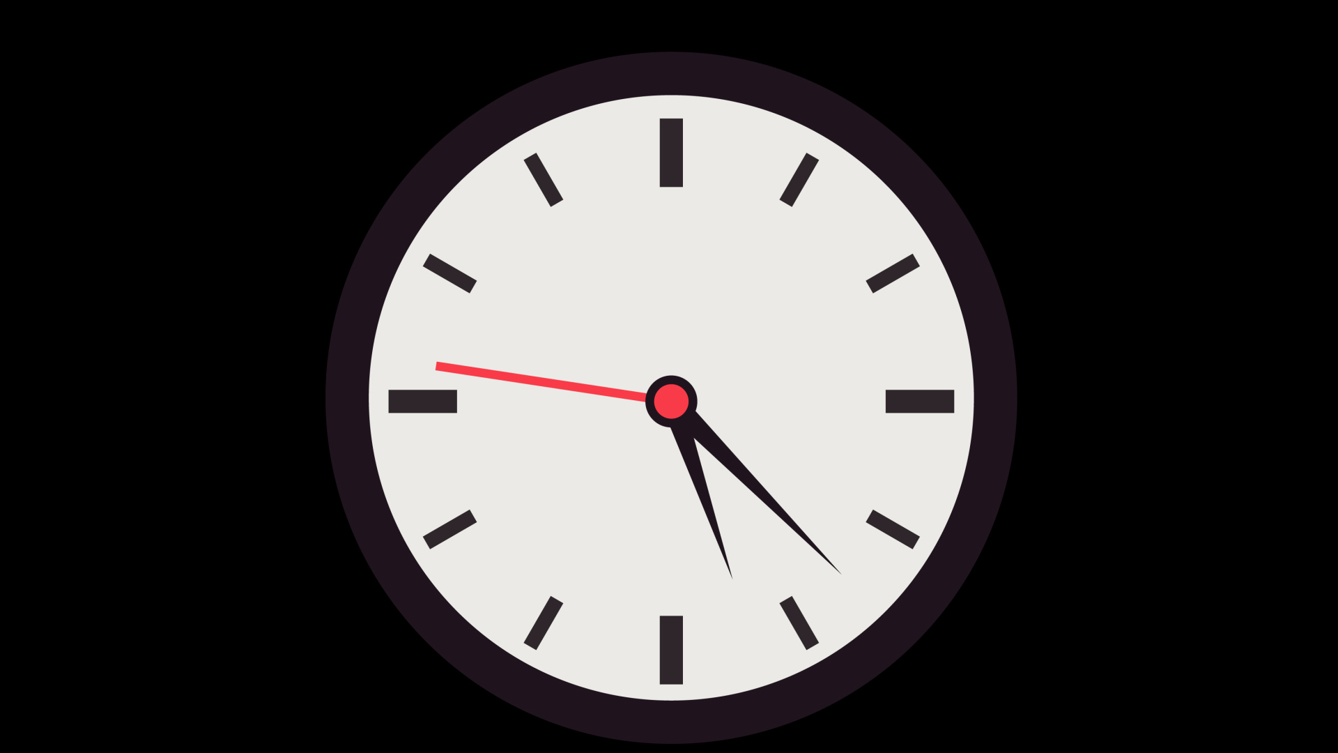 时钟钟表挂钟时间指针走动挂件装饰素材视频的预览图