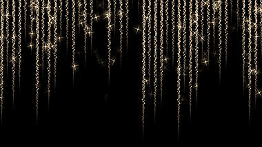闪耀圣诞节节日光帘装饰金色光效光发光吊饰挂饰带通道素材视频的预览图