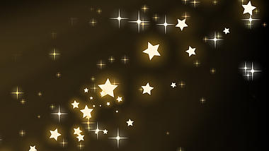 金色繁星星光闪烁光效梦幻挂件装饰素材视频的预览图