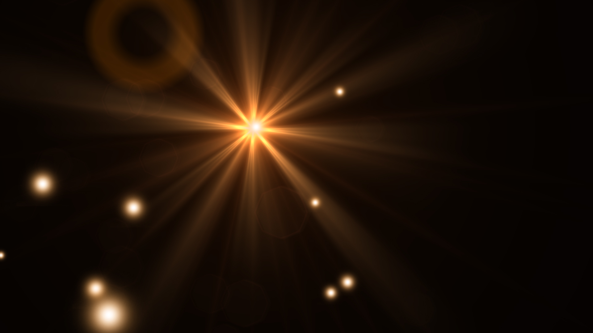 光点光效光晕光线金粉粒子光斑金色特效视频的预览图