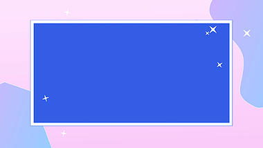 清新简约蓝紫色边框几何线条视频背景视频的预览图