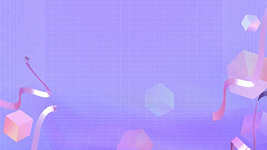 紫色几何网格立方体渐变视频背景视频的预览图
